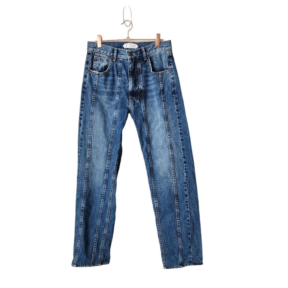 TRE BY NATALIE RATABESI Seamed Straight‎ Leg denim size 26